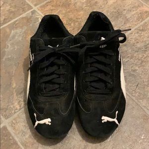 Black and White Puma Sneakers